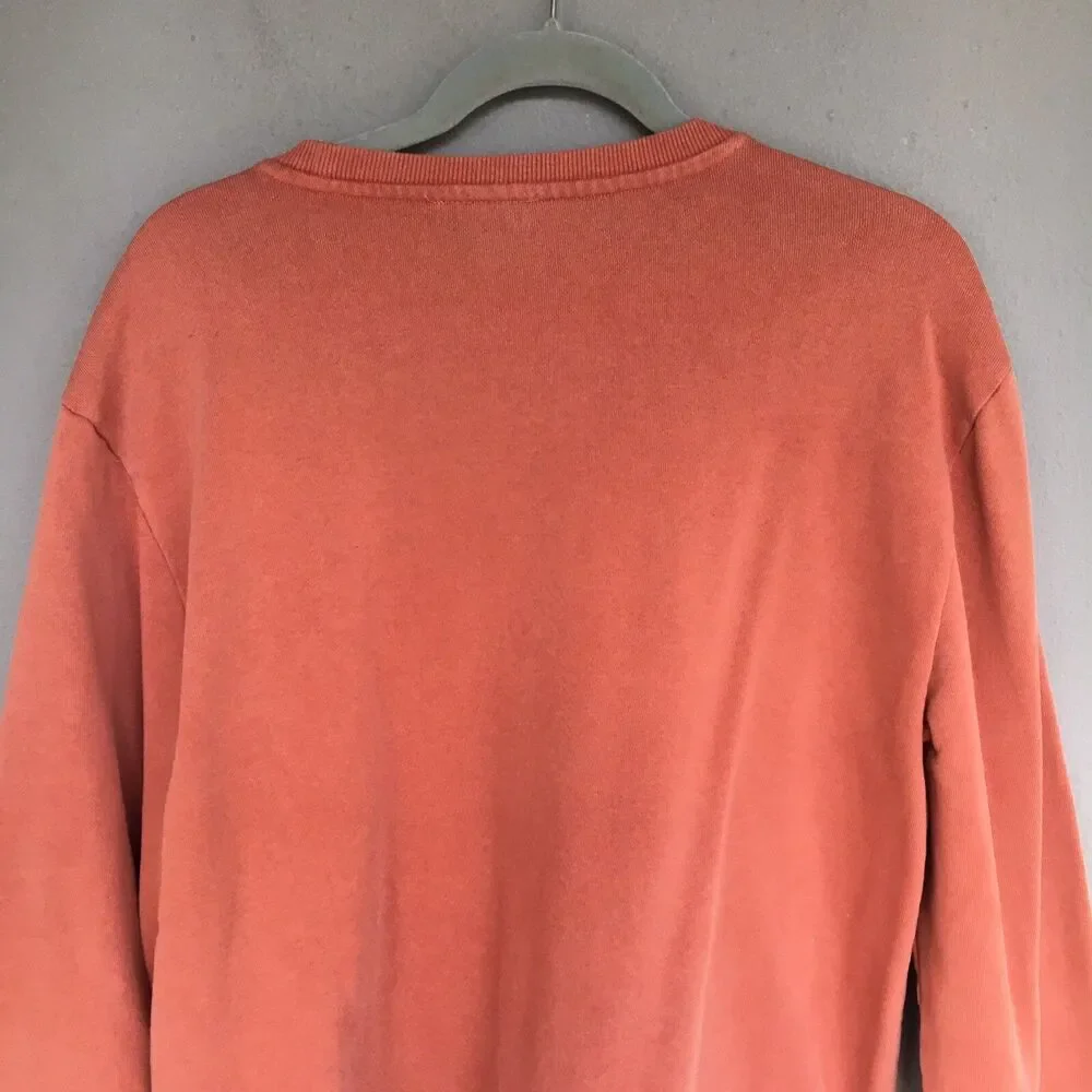 Post Malone Sweatshirt Large Burnt Orange Crewneck Stay Away Face Graphic Street